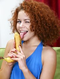 Cute frizzled redhead
